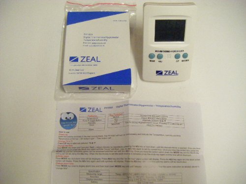 Zeal PH1000 Digitale Termometro Igrometro min max ideale per serra 